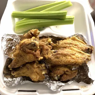 Jamaican jerk seasoned chicken wings