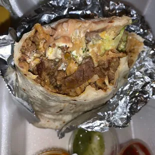 carne asada Super Supreme Burrito Dry