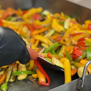 Veggies Tacos add on
(Grilled bell peppers )
(Grilled zucchini)
(Grilled Mushrooms)