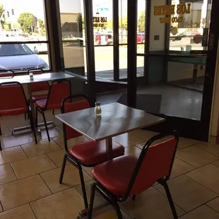 tables and chairs