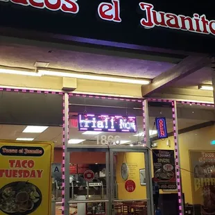 Front of restaurant