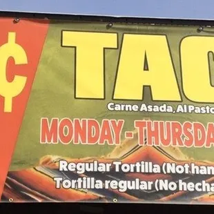 Can&apos;t beat the price, forget Taco Tuesday&apos;s it&apos;s Taco Weekdays!