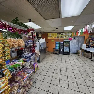 This is the view when you walk in.  You will see the menu straight ahead on the wall.