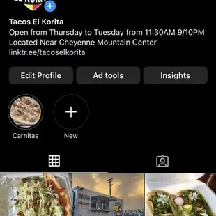 Our instagram page, and some of our delicious food that we have to offer !!!!