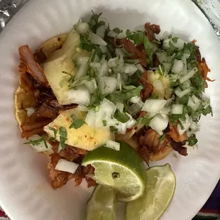 Two al pastor tacos