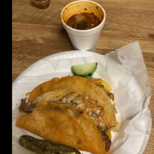 Quesa Birrias at their finest! Worth every penny and bite!