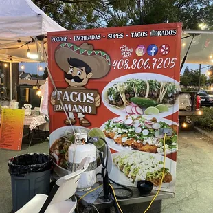 Side of their truck.