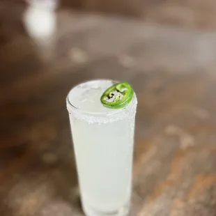 Jalapeño lime margarita