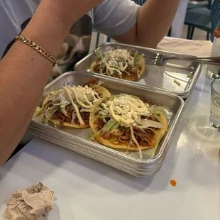 CHICKEN TINGA TOSTADAS