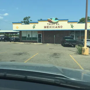 outside