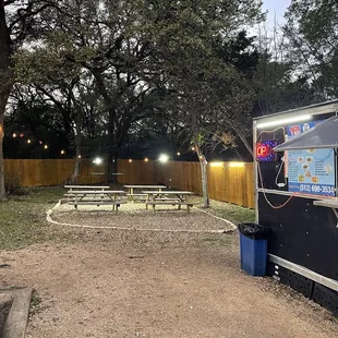 Outdoor seating area