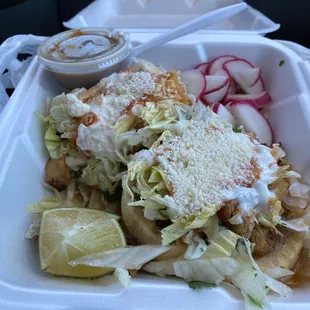 Chicken sope! My favorite. $4.50 each.