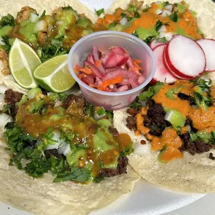 Tacos De Chorizo &amp; Pollo