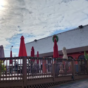 outside