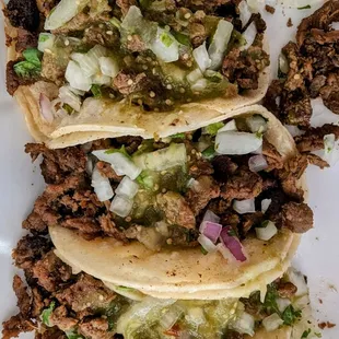 Asada tacos - mild...delicious!!!