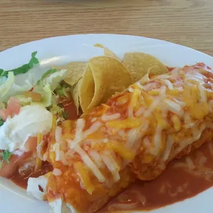 Carne asada smothered burrito $6 pretty mediocre and its shredded beef not steak