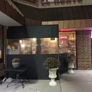 Outside