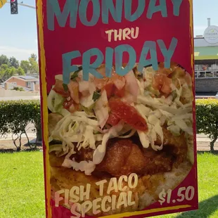 fish taco special (M-F)