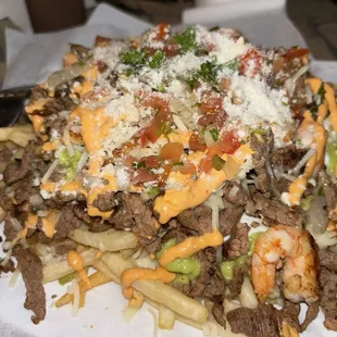 Surf n turf fries