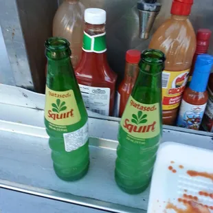 Mexican sodas in a glass bottle