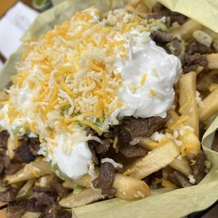 Carne asada fries