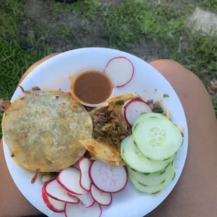 Sorry el taco de azada se esfumó antes de la foto!!