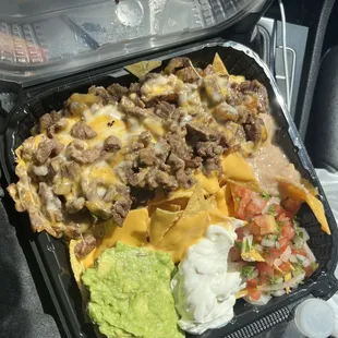 Carne asada nachos