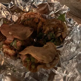 2 tacos and 2 mulitas