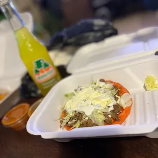 Sopes de carne
