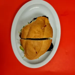 a taco sandwich on a plate