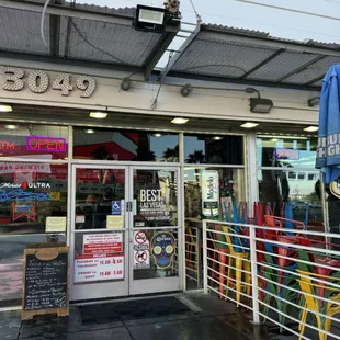 outside of a restaurant