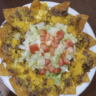 Beef nachos