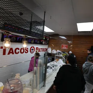 customers at the counter