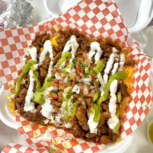 FRIES PASTOR (MARINATED PORK)