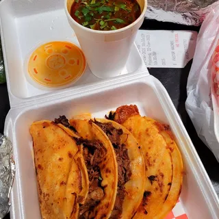 3-BEEF BIRRIA TACOS ENCHILADOS COMBO