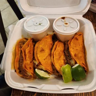 Quesabirria tacos x 4