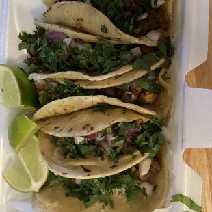 Steak, chicken, pork