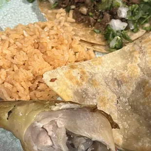 Quesadilla, Rice, Rotisserie and Tacos