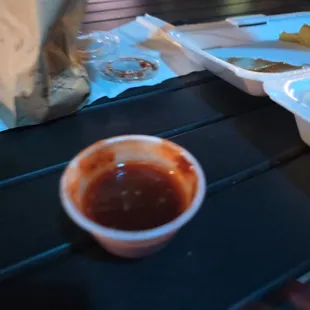 Additional salsa provided when I ran out.