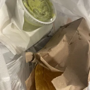 Guacamole and chips