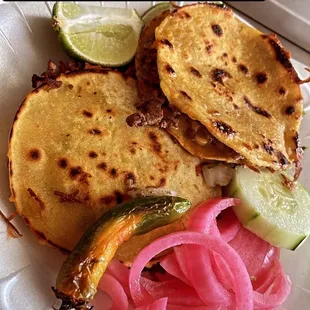 Mulitas de asada muy ricas