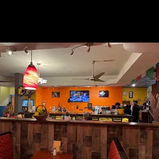 the interior of a restaurant