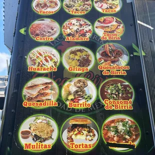 ramen and noodles, menu