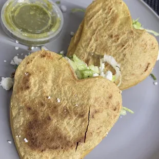 Gorditas de corazón for Valentine's Day