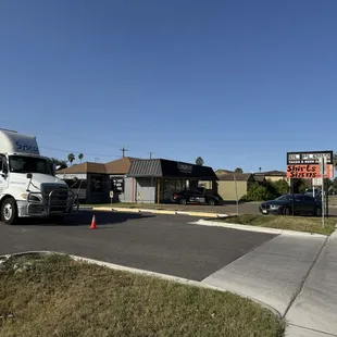 Outside view. Entrance is on the side.