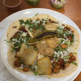 5 tacos de pollo