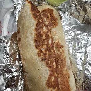 My 1st burrito. I never try before in my life. $5.00
