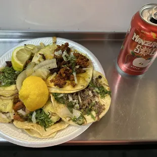 Tacos (al pastor, chorizo, suadero)