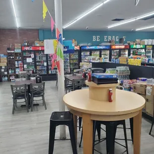 Inside the food mart