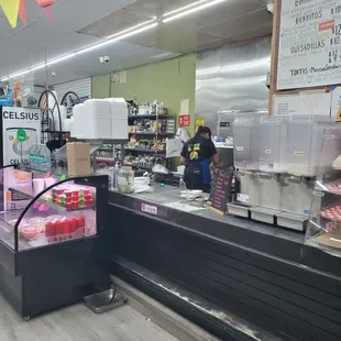 Inside the food mart